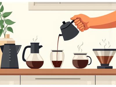 Illustrated guide to coffee brewing methods